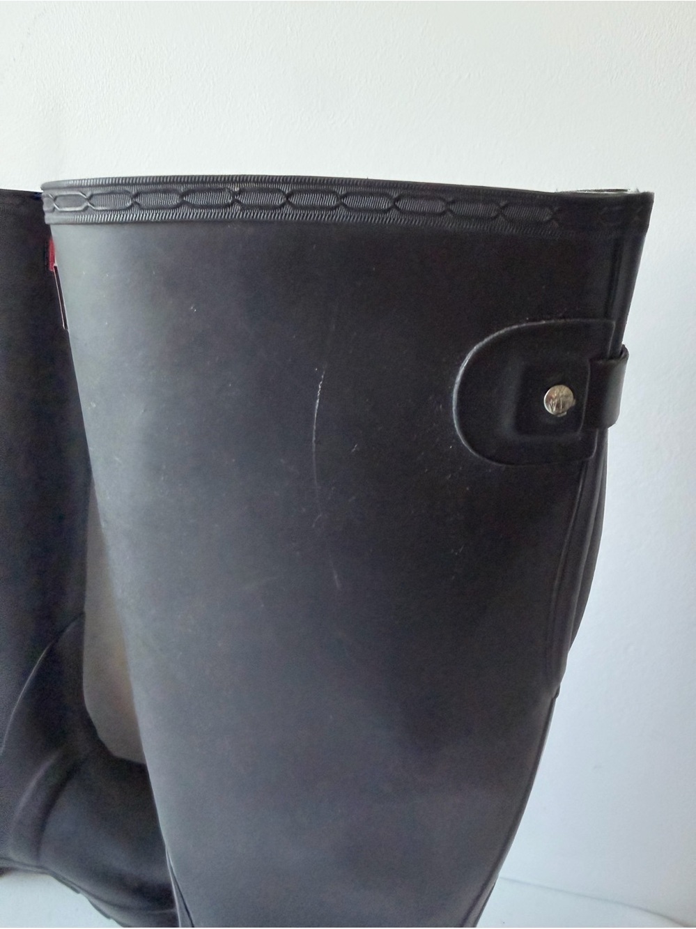 Hunter Matte Black Tall Rain Boots Size US 8 / UK 6 - Picture 10 of 16